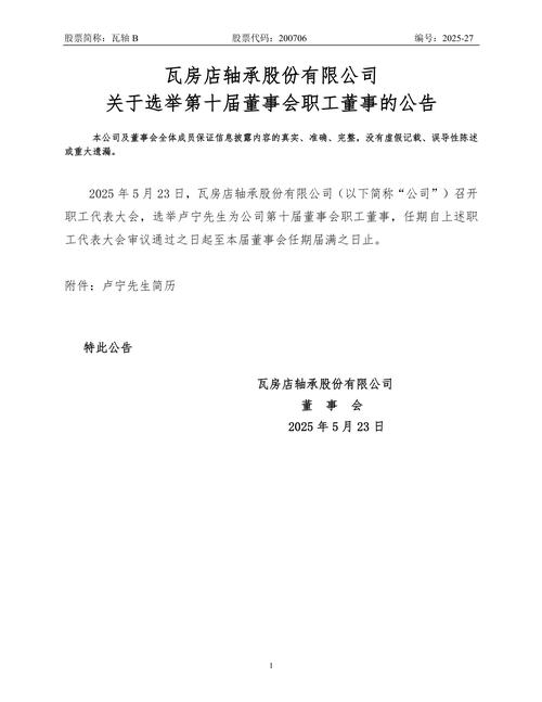 利柏特:选举职工董事